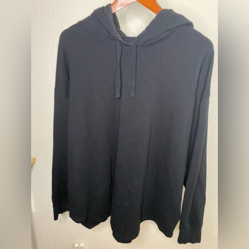 Torrid Black Tunic Sweatshirt with Hood